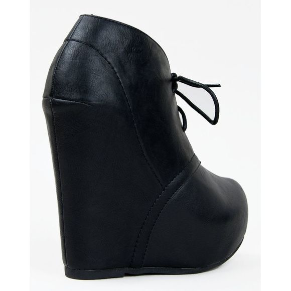 Bamboo Debrah-01 Black CRP Womens boots 8 NEW - Picture 3 of 3